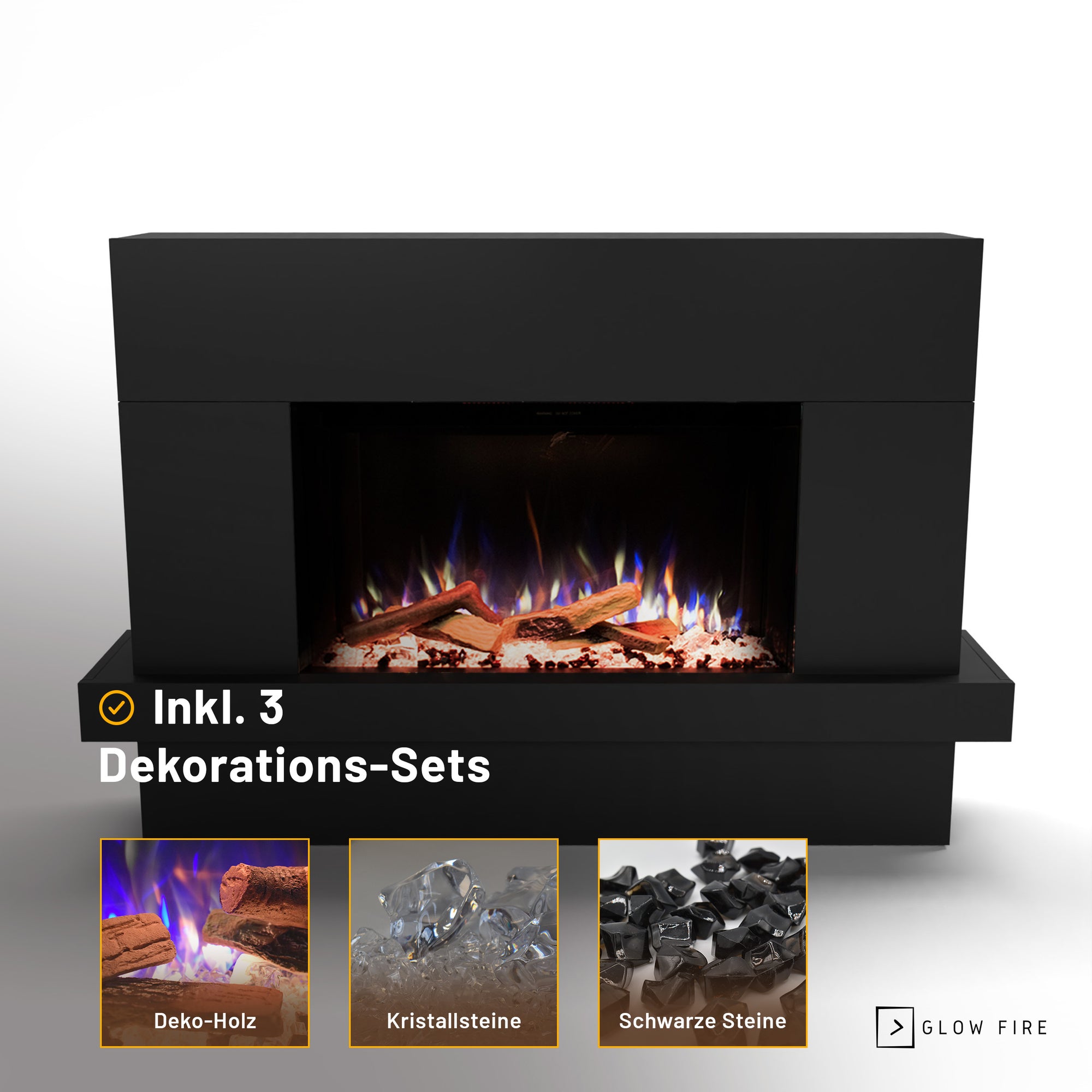 Glow Fire PR9 Elektrokamin E-Motion 3D