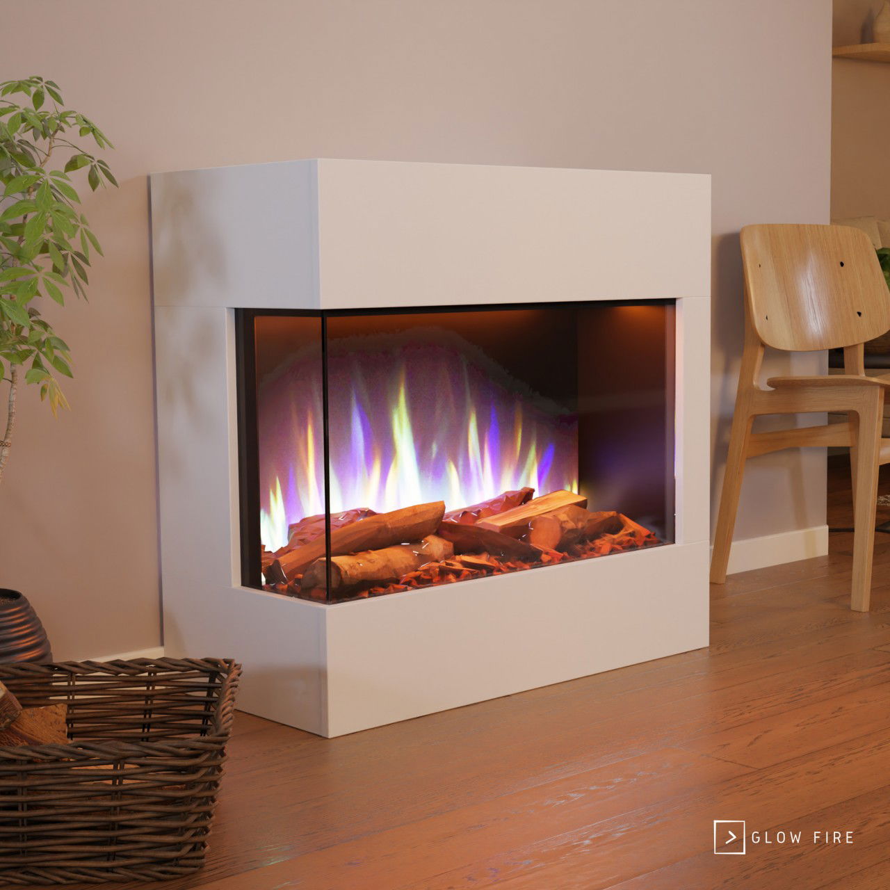 Glow Fire Portia Mini Weiß Elektrokamin