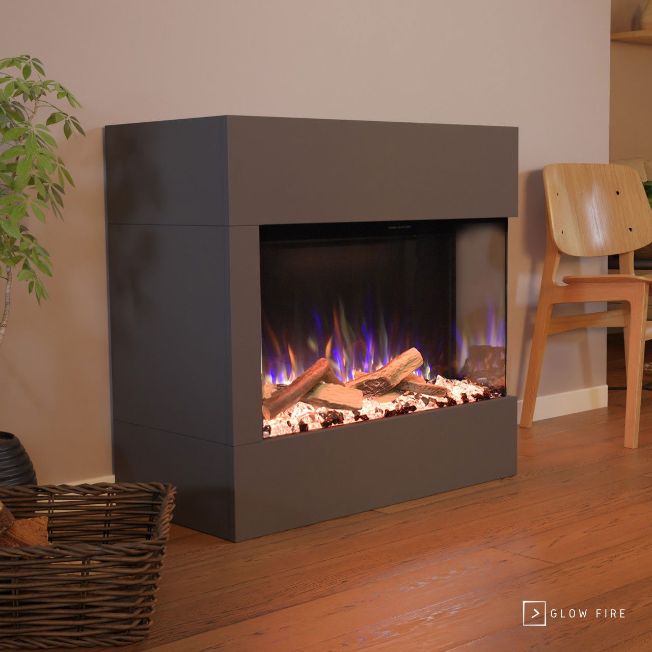 Glow Fire Portia Mini Grau Elektrokamin