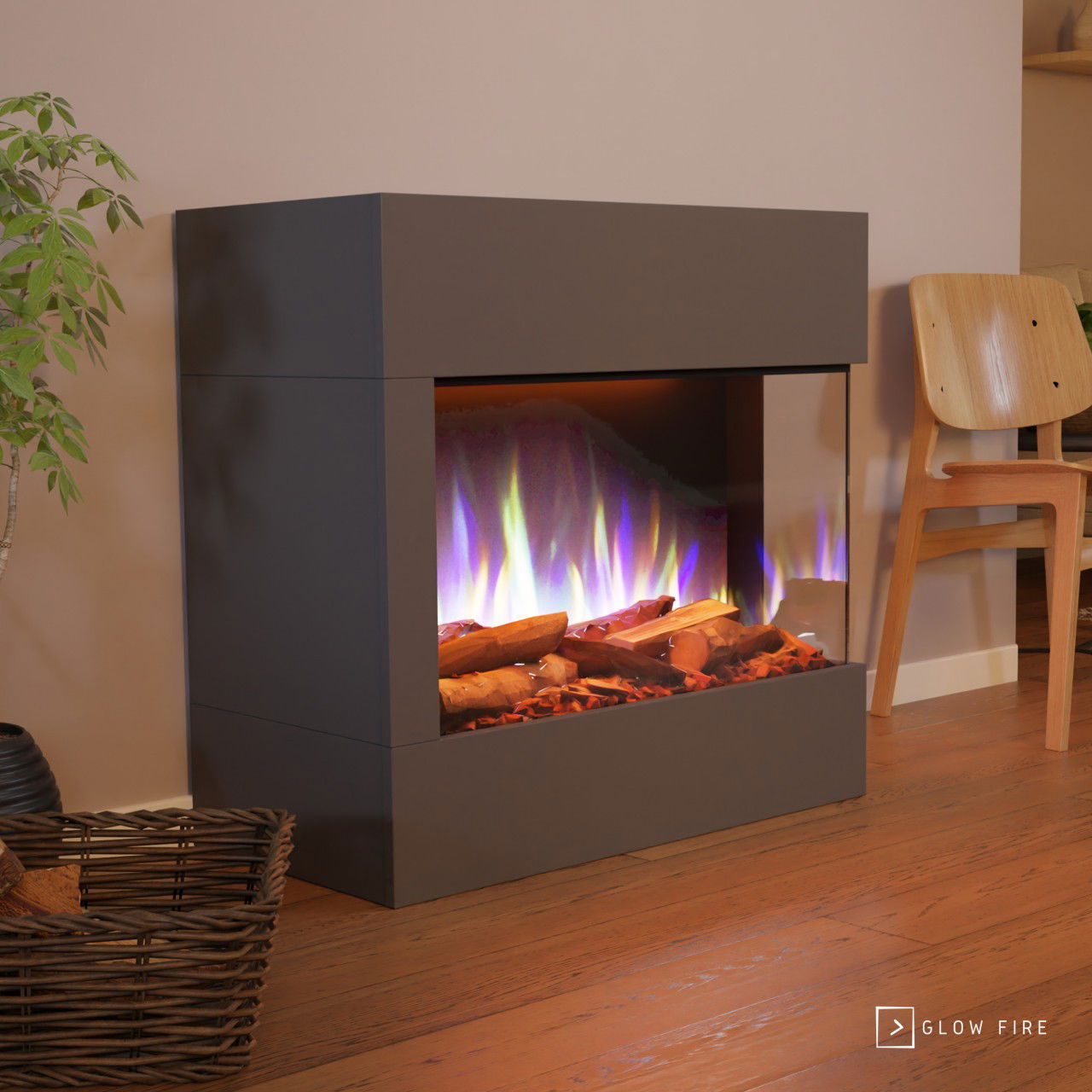 Glow Fire Portia Mini Grau Elektrokamin