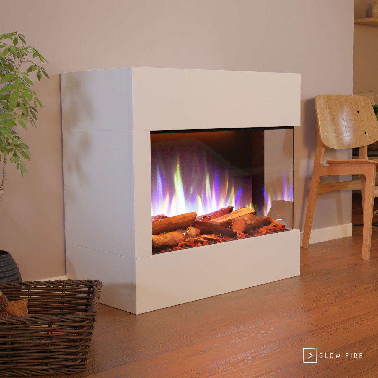 Glow Fire Portia Mini Weiß Elektrokamin