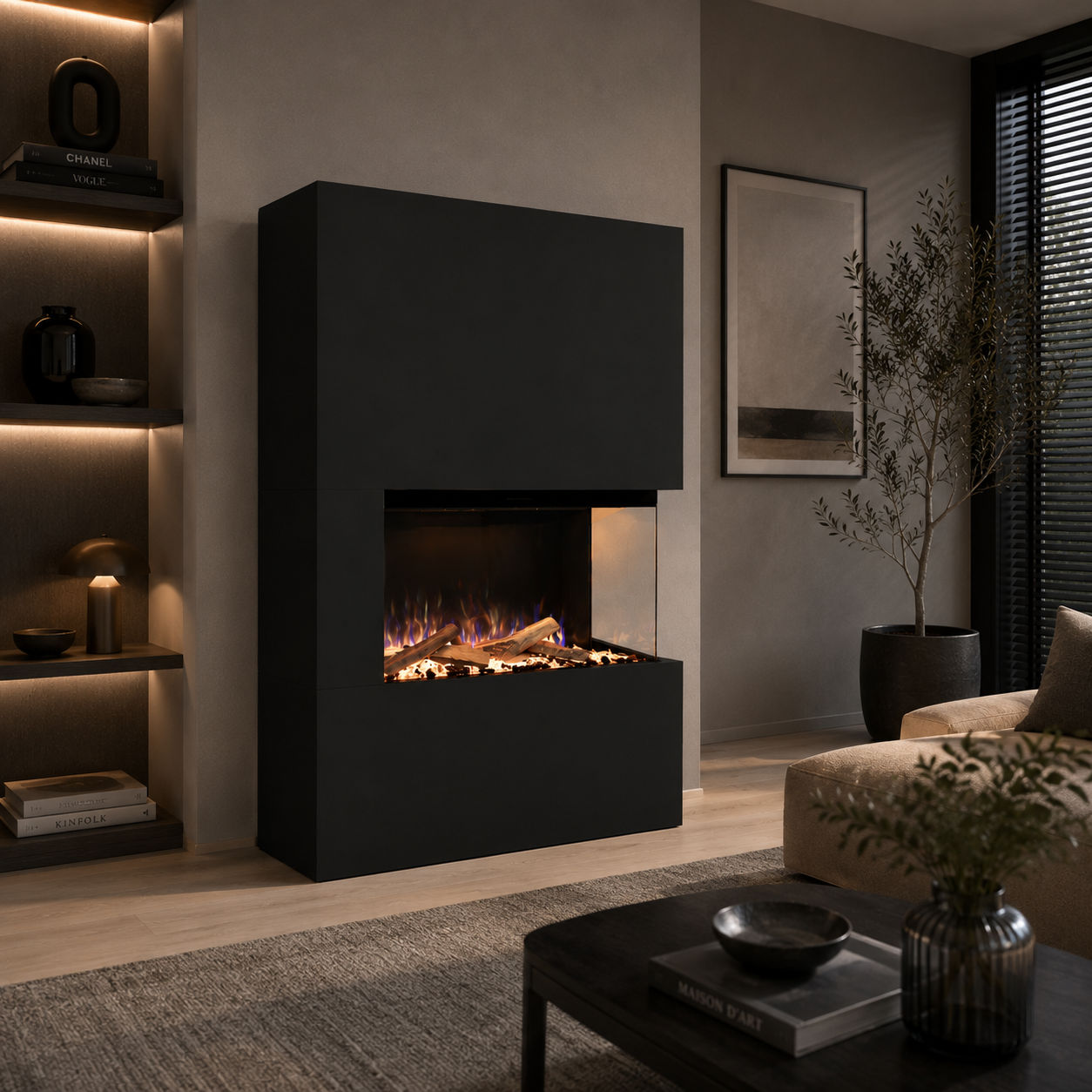 Cheminée électrique Glow Fire Portia E-Motion 3D