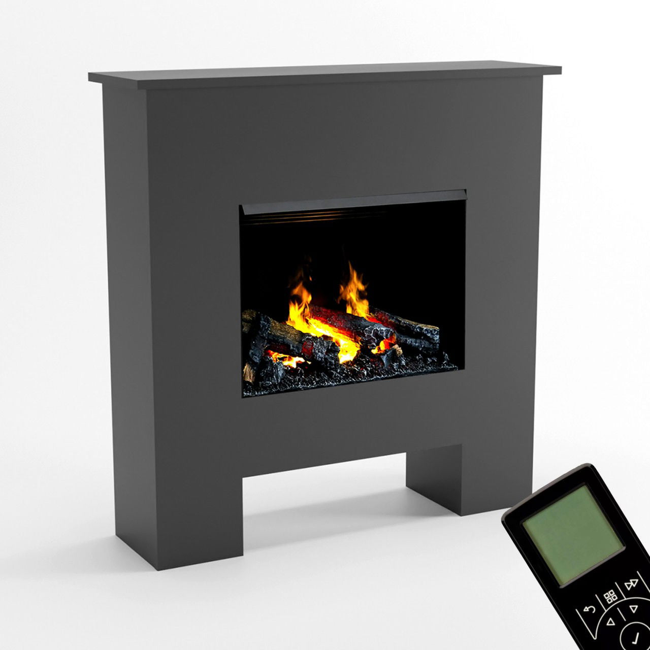 Glow Fire Poseidon Opti Myst Grau Elektrokamin mit Wasserdampf