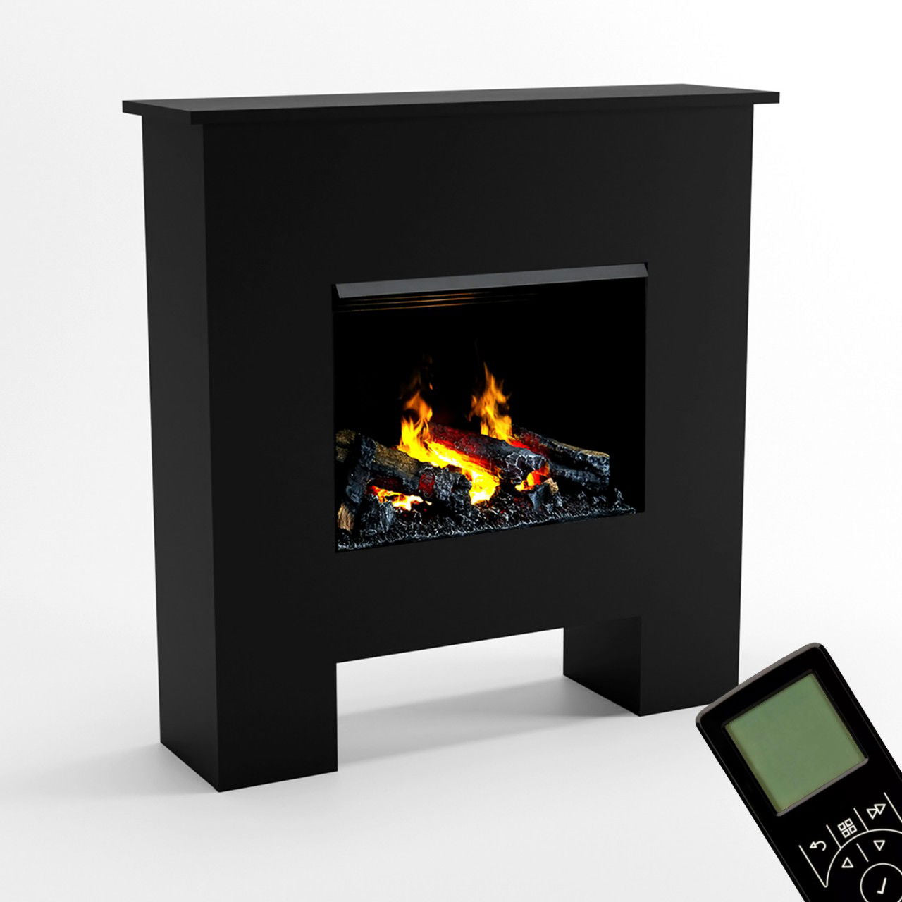 Glow Fire Poseidon Opti Myst Schwarz Elektrokamin mit Wasserdampf