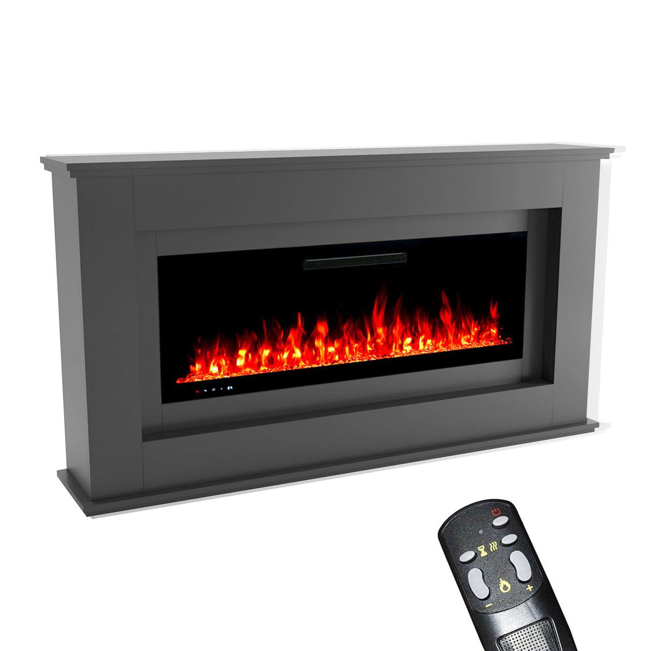 Glow Fire Rhea Grau Elektrokamin