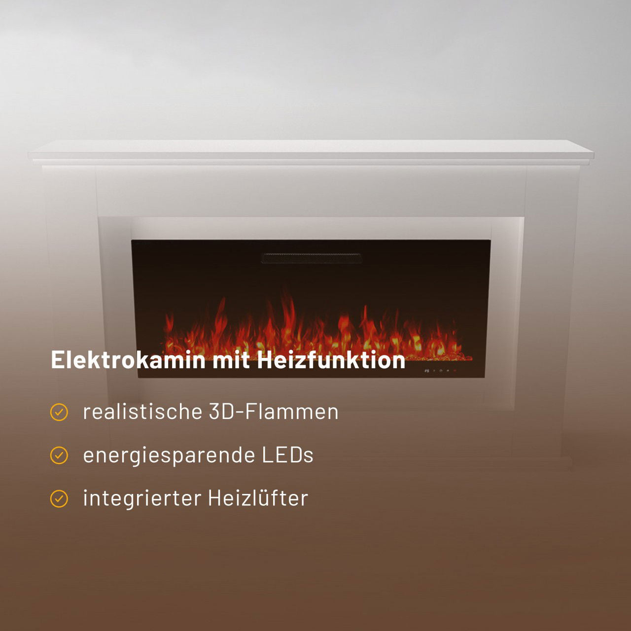 Glow Fire Rhea Weiß Elektrokamin