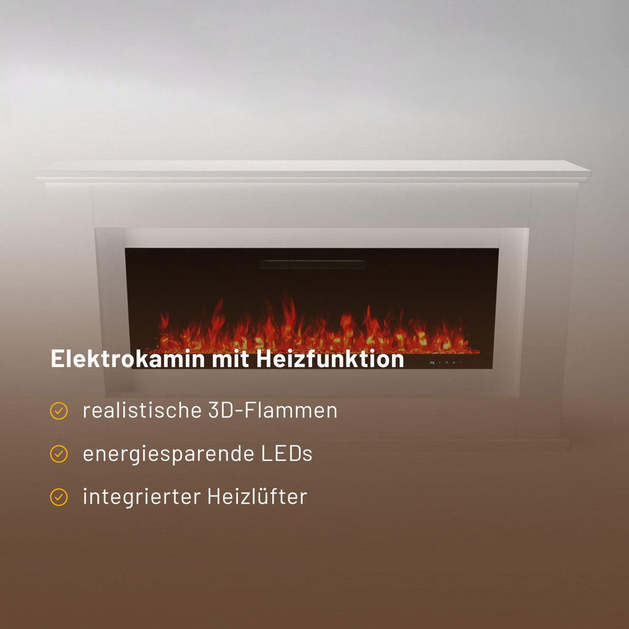 Glow Fire Rhea Weiß Elektrokamin