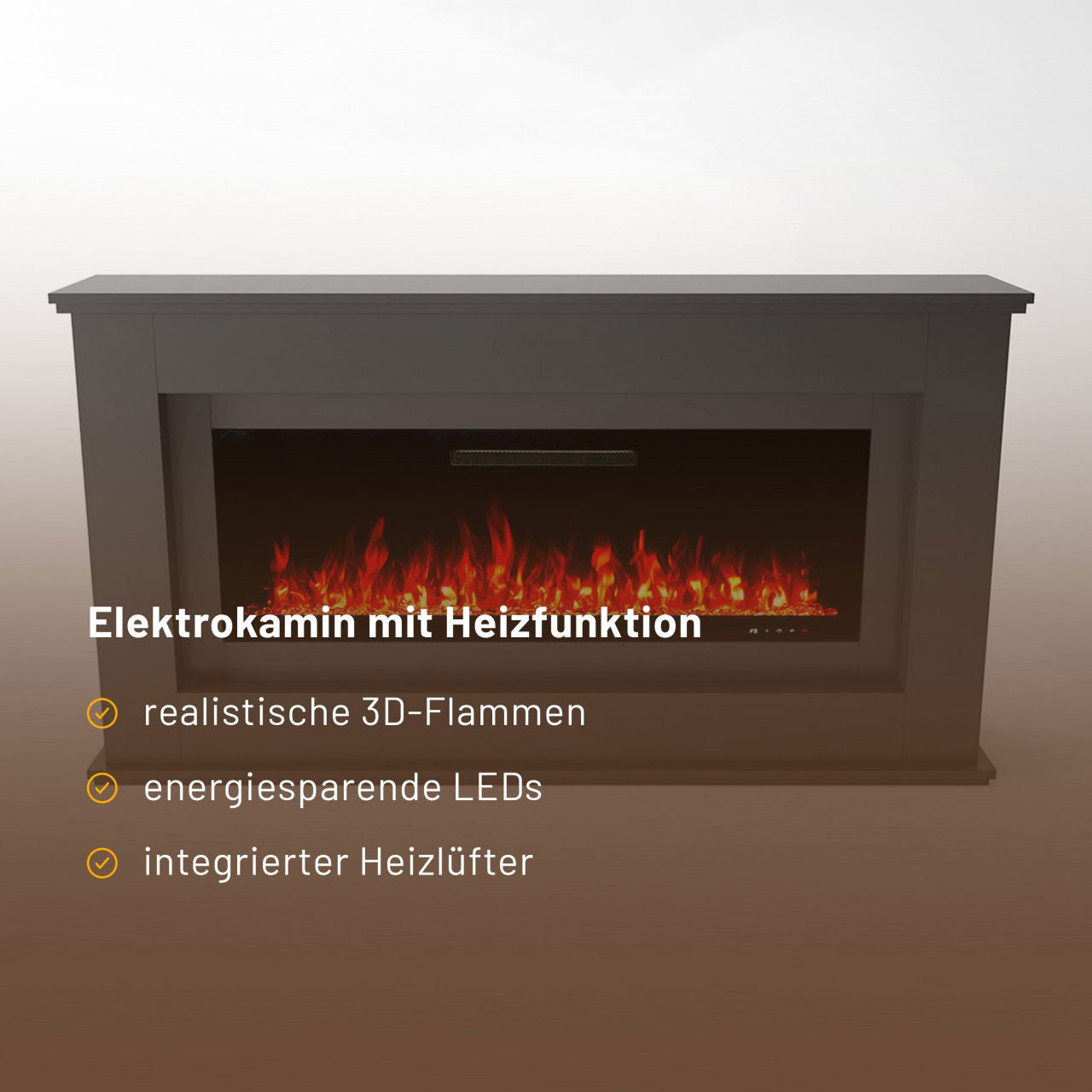 Glow Fire Rhea Grau Elektrokamin