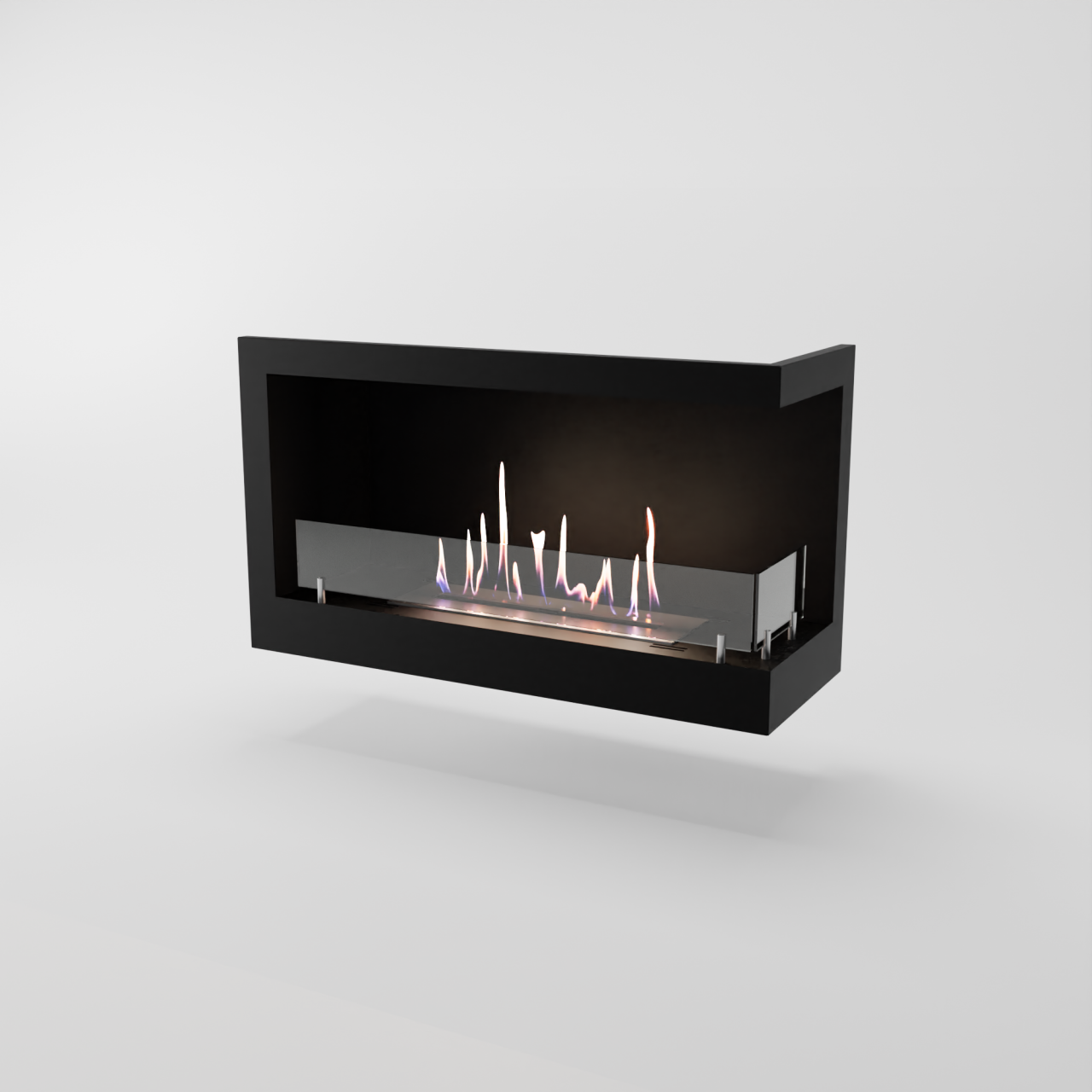 Glow Fire Corner Ethanol Kamin