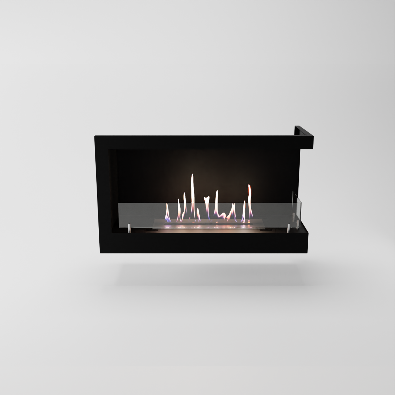 Glow Fire Corner Ethanol Kamin