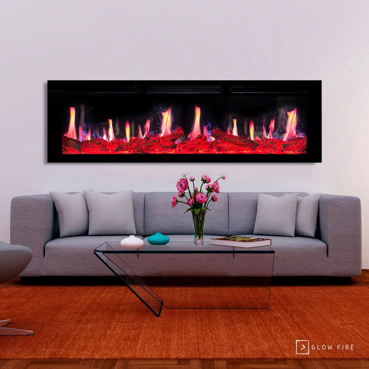 Glow Fire SCM Schwarz Elektrokamin