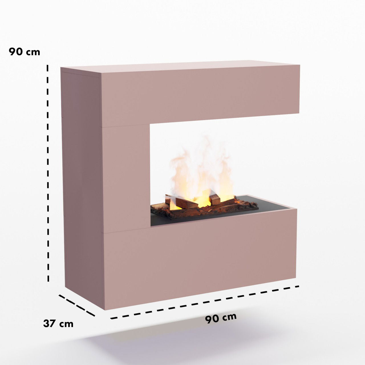 Glow Fire Schiller Wall Multicolor Elektrokamin mit Wasserdampf