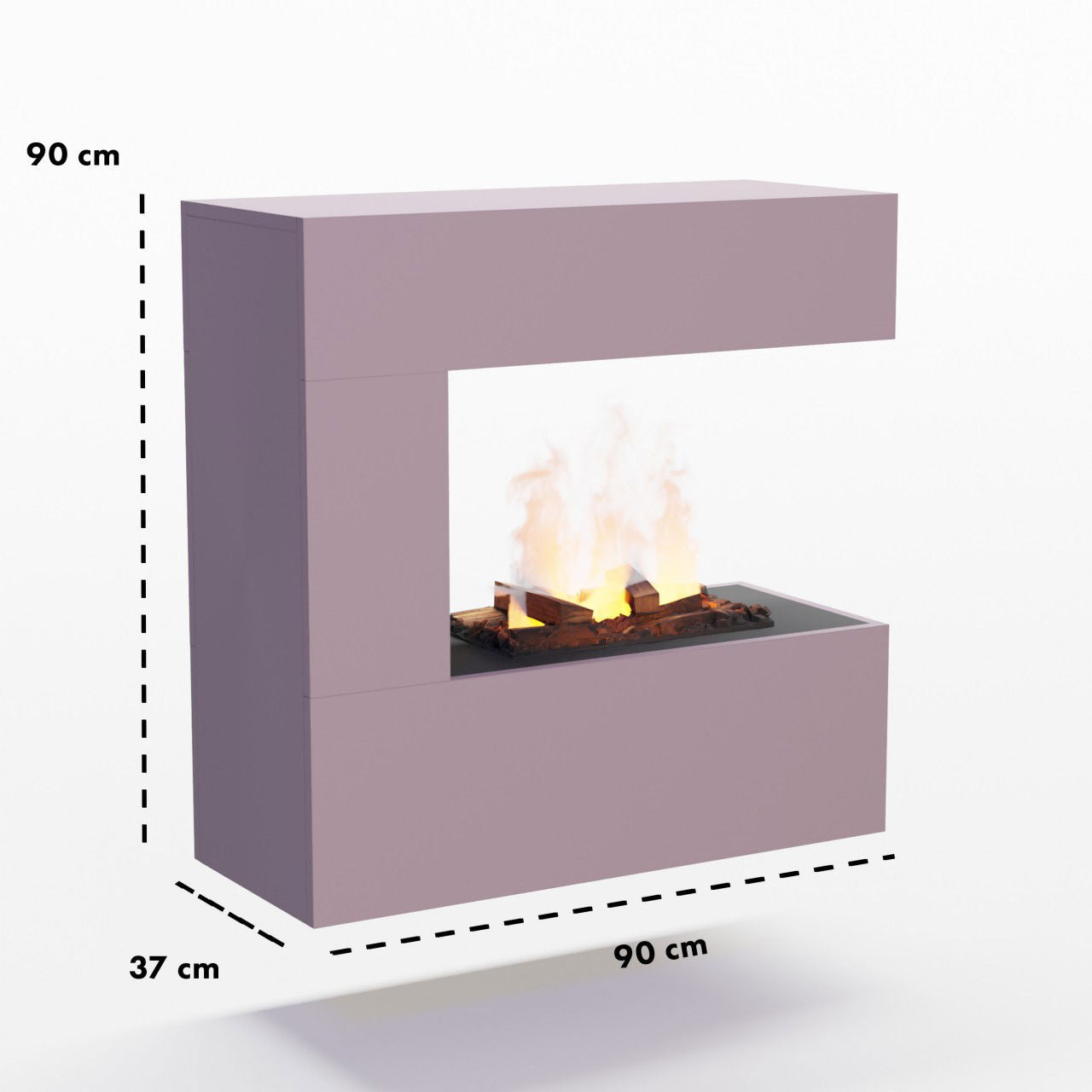 Glow Fire Schiller Wall Multicolor Elektrokamin mit Wasserdampf