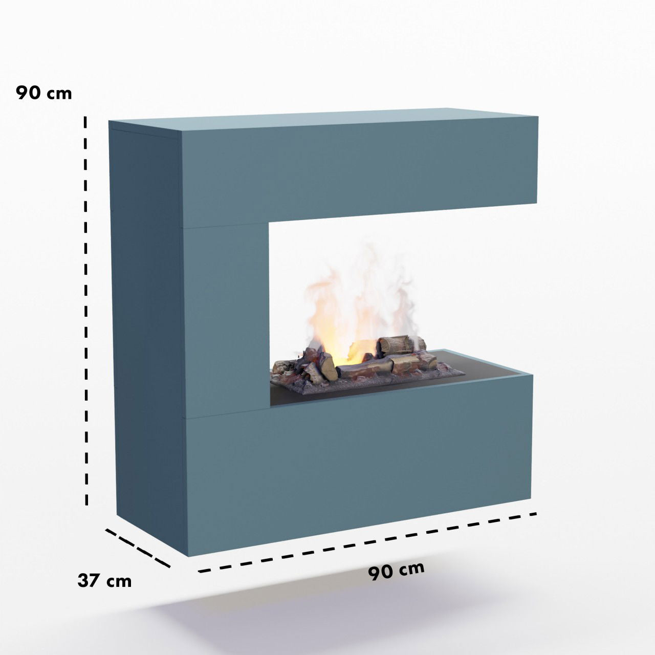 Glow Fire Schiller Wall Multicolor Elektrokamin mit Wasserdampf