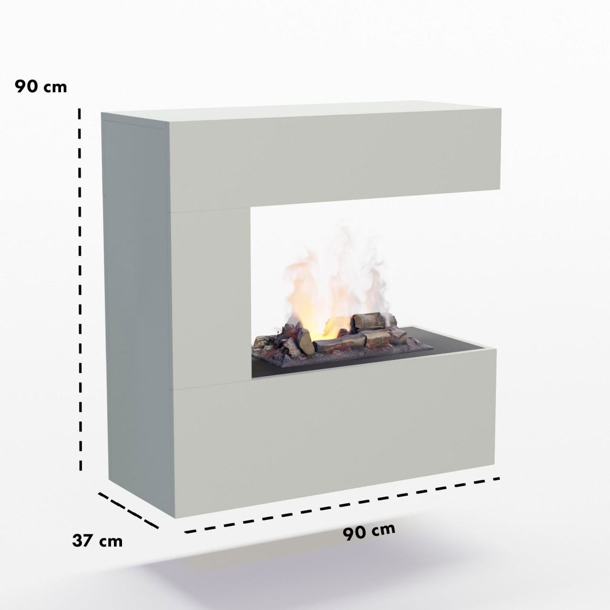 Glow Fire Schiller Wall Multicolor Elektrokamin mit Wasserdampf