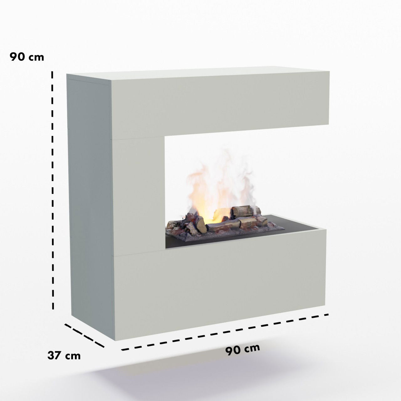 Glow Fire Schiller Wall Multicolor Elektrokamin mit Wasserdampf