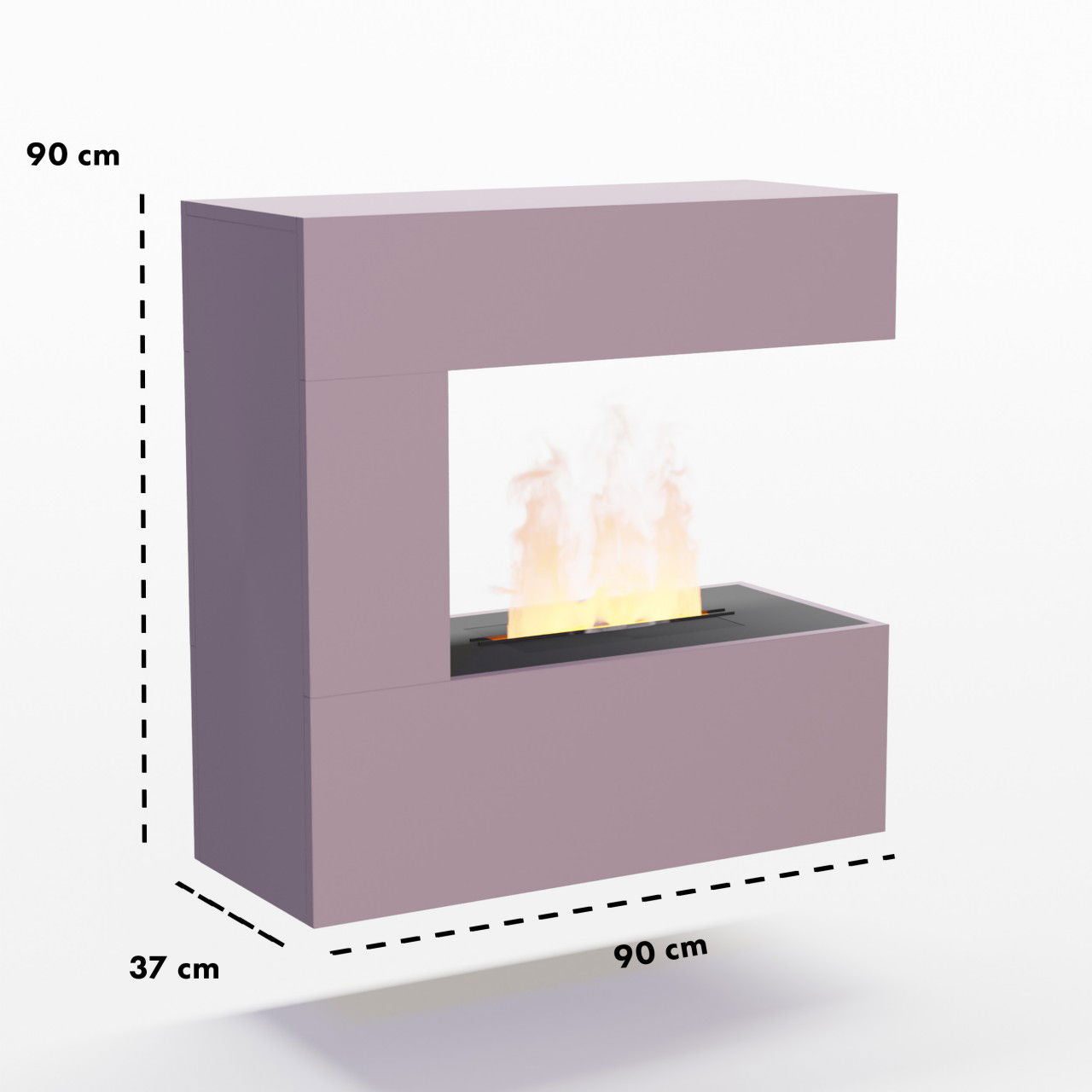 Glow Fire Schiller Wall Multicolor Elektrokamin mit Wasserdampf