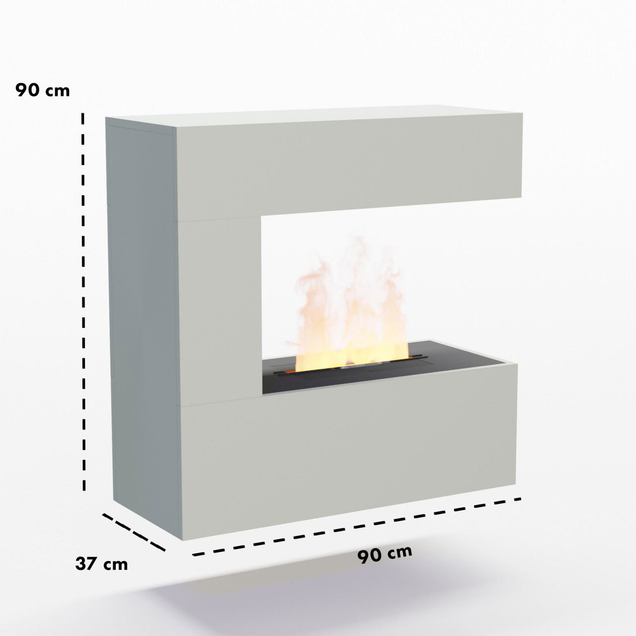 Glow Fire Schiller Wall Multicolor Elektrokamin mit Wasserdampf