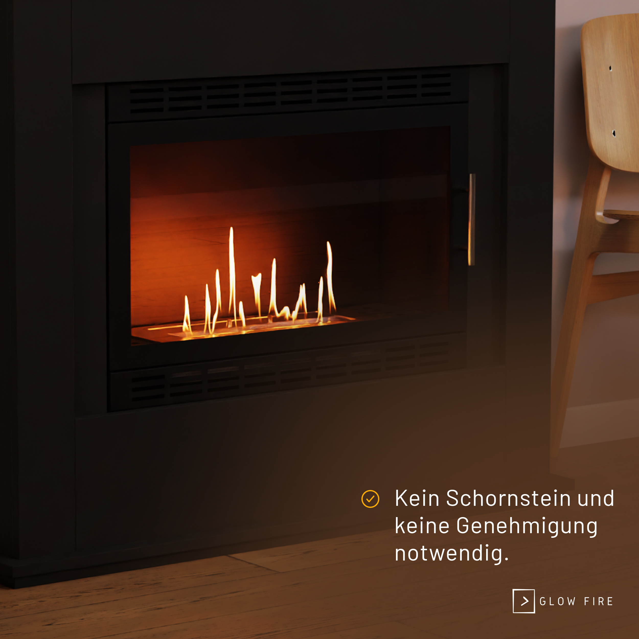 Glow Fire Skien XL Vision Ethanolkamin