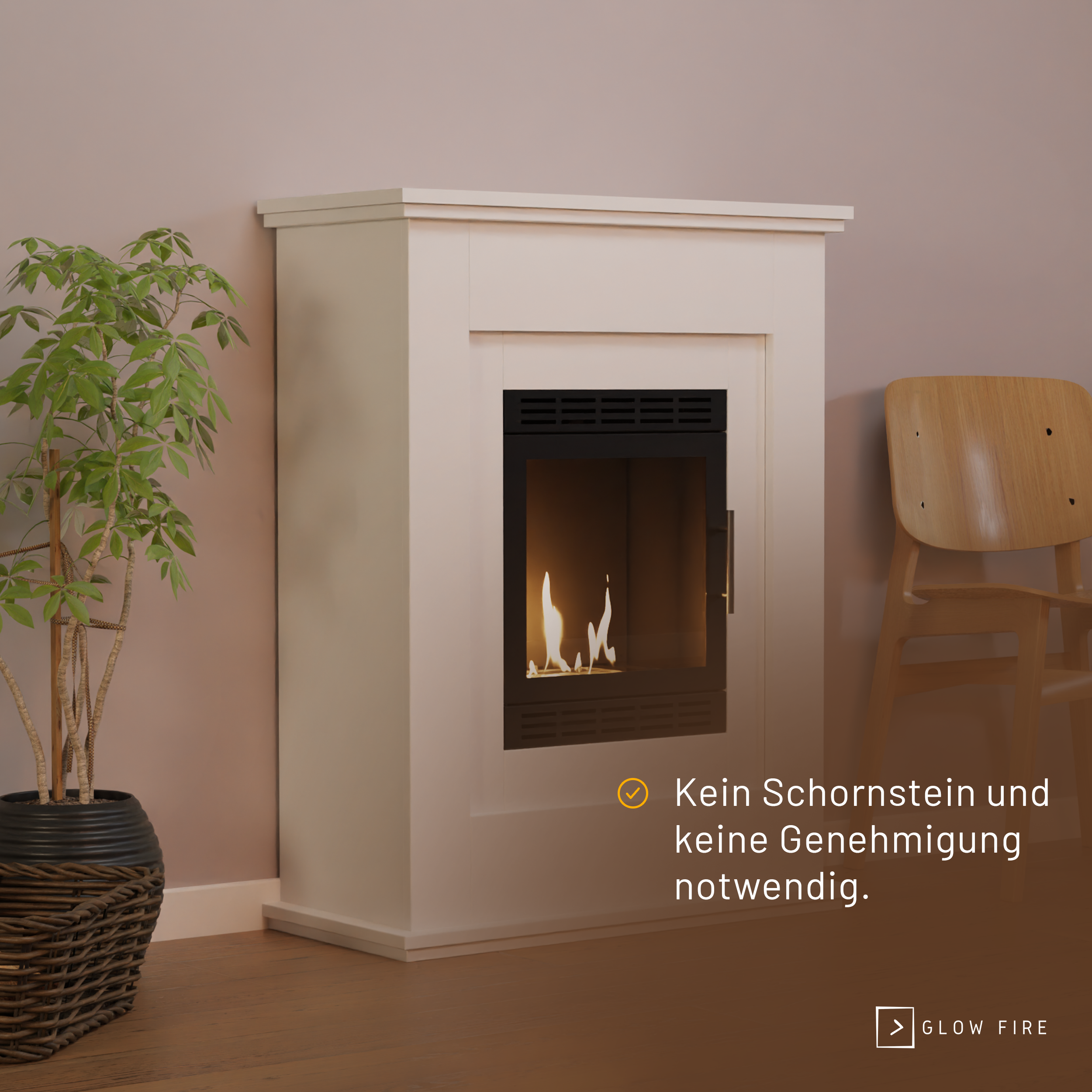 Glow Fire Skien Vision Ethanolkamin