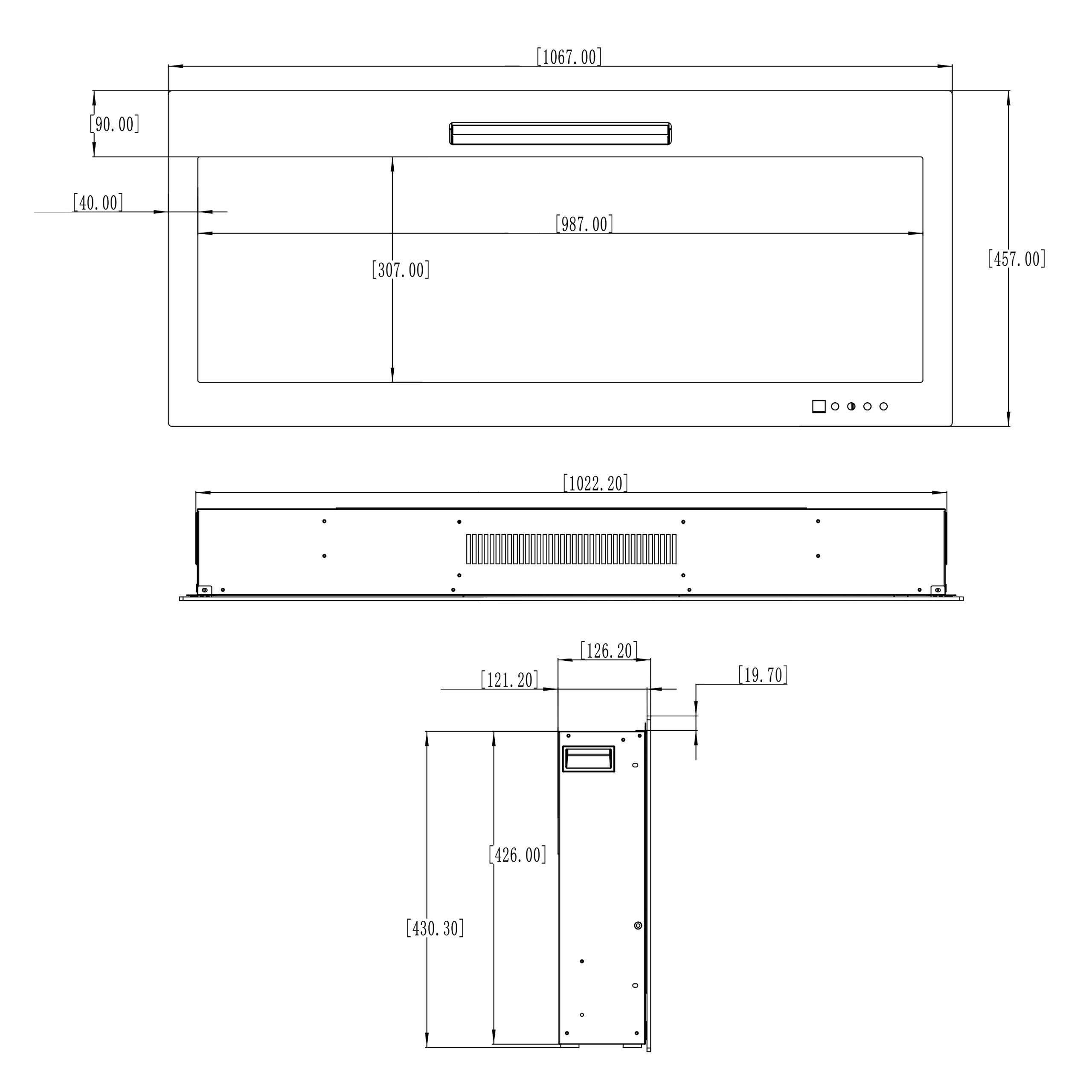 Glow Fire Inside 127 Elektrokamin