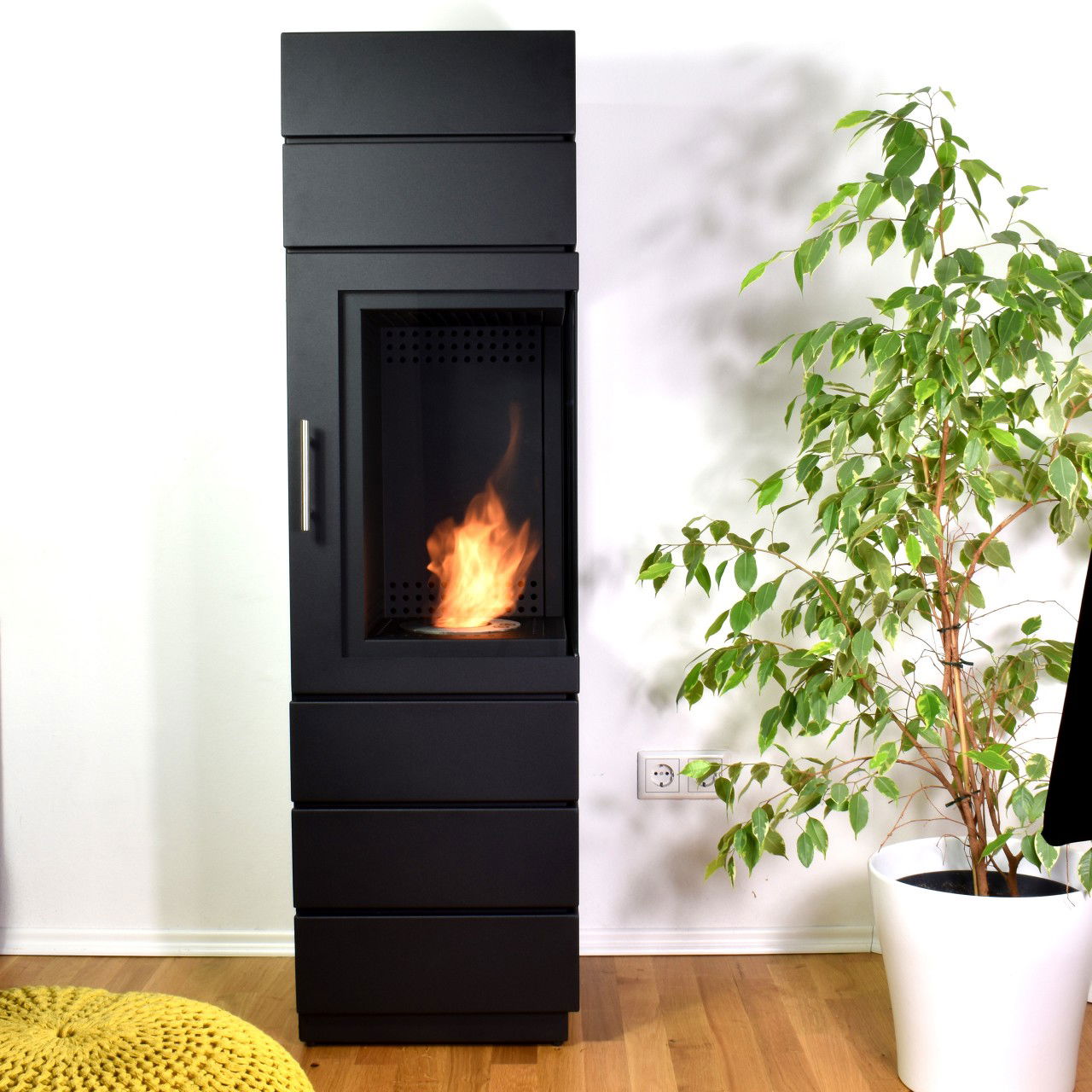 Glow Fire Mora Ethanol Kamin Schwarz