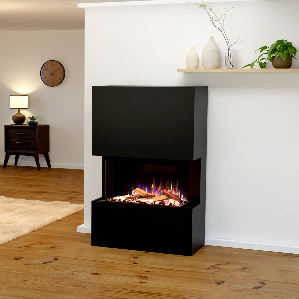 Glow Fire Portia Schwarz Elektrokamin