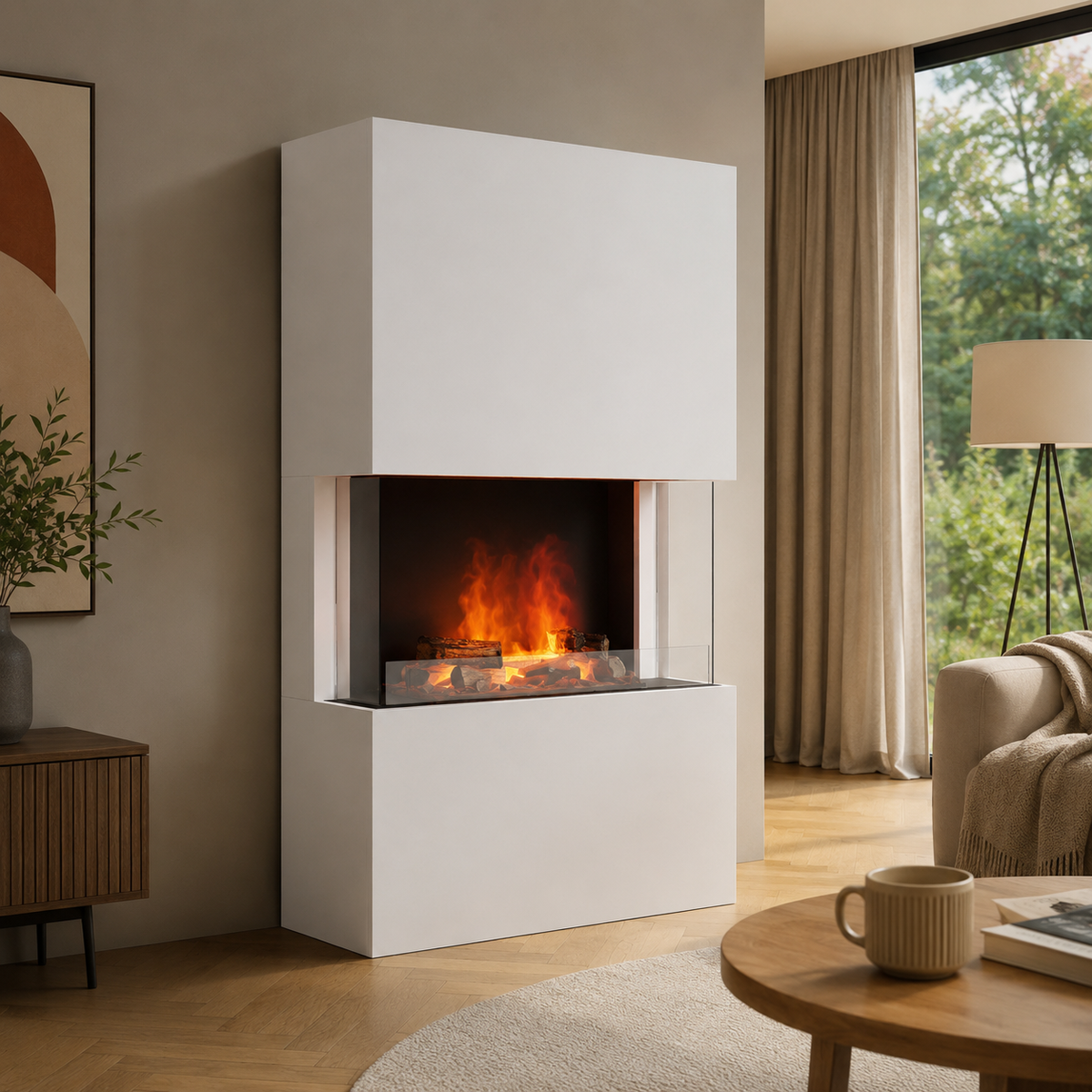 Cheminée électrique Glow Fire Tucholsky, séparateur de pièce