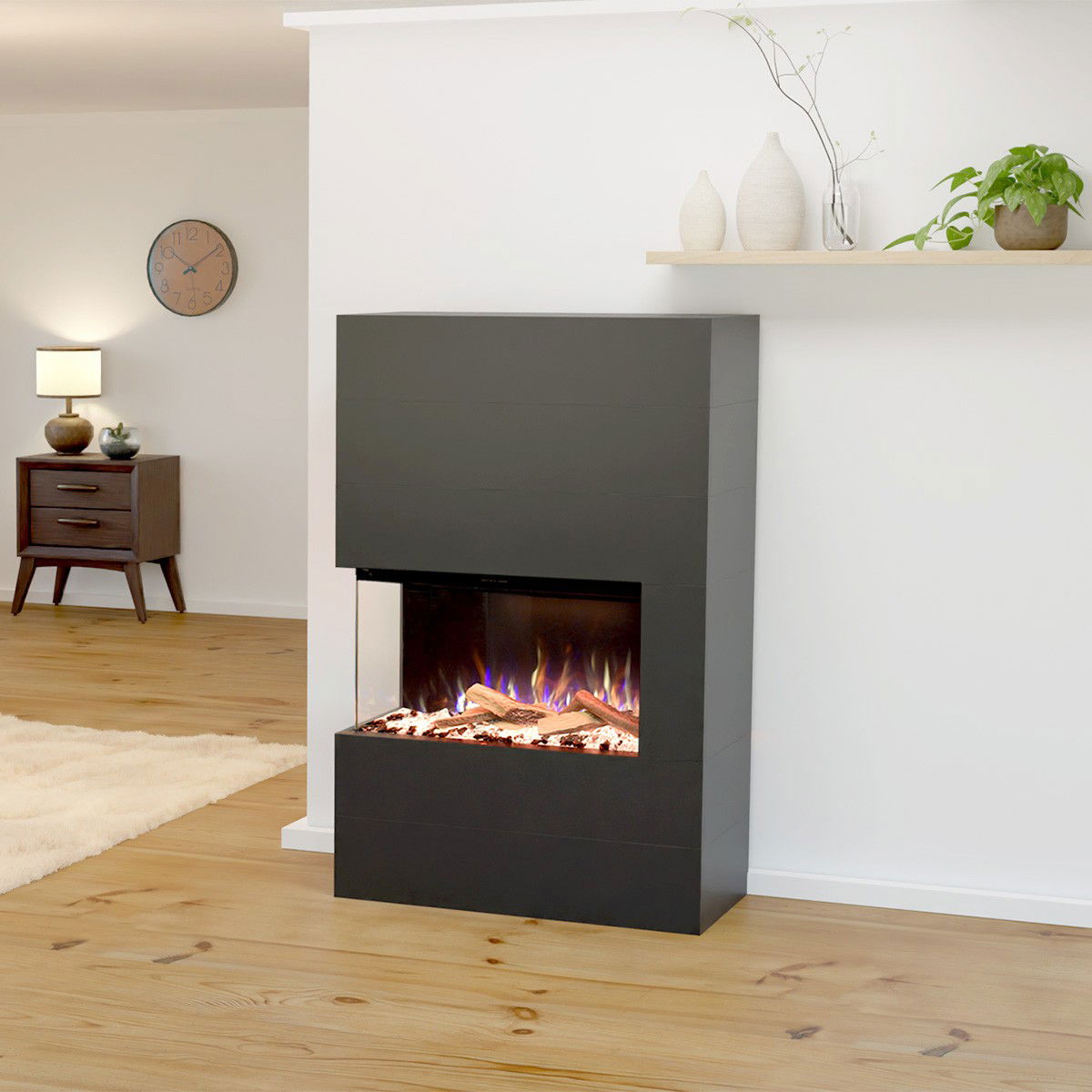 Glow Fire Portia Grau Elektrokamin