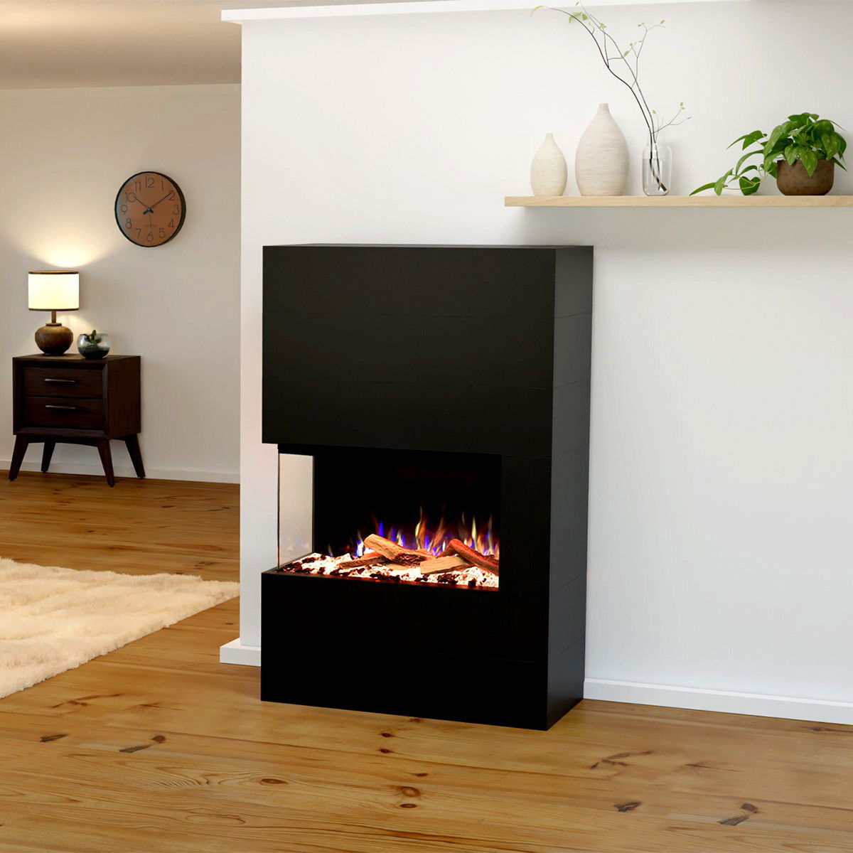 Glow Fire Portia Schwarz Elektrokamin