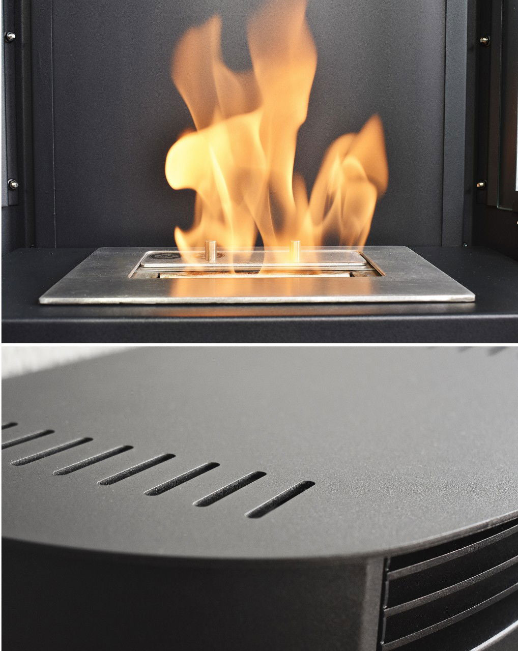 Glow Fire Göteborg Schwarz Ethanol Kamin