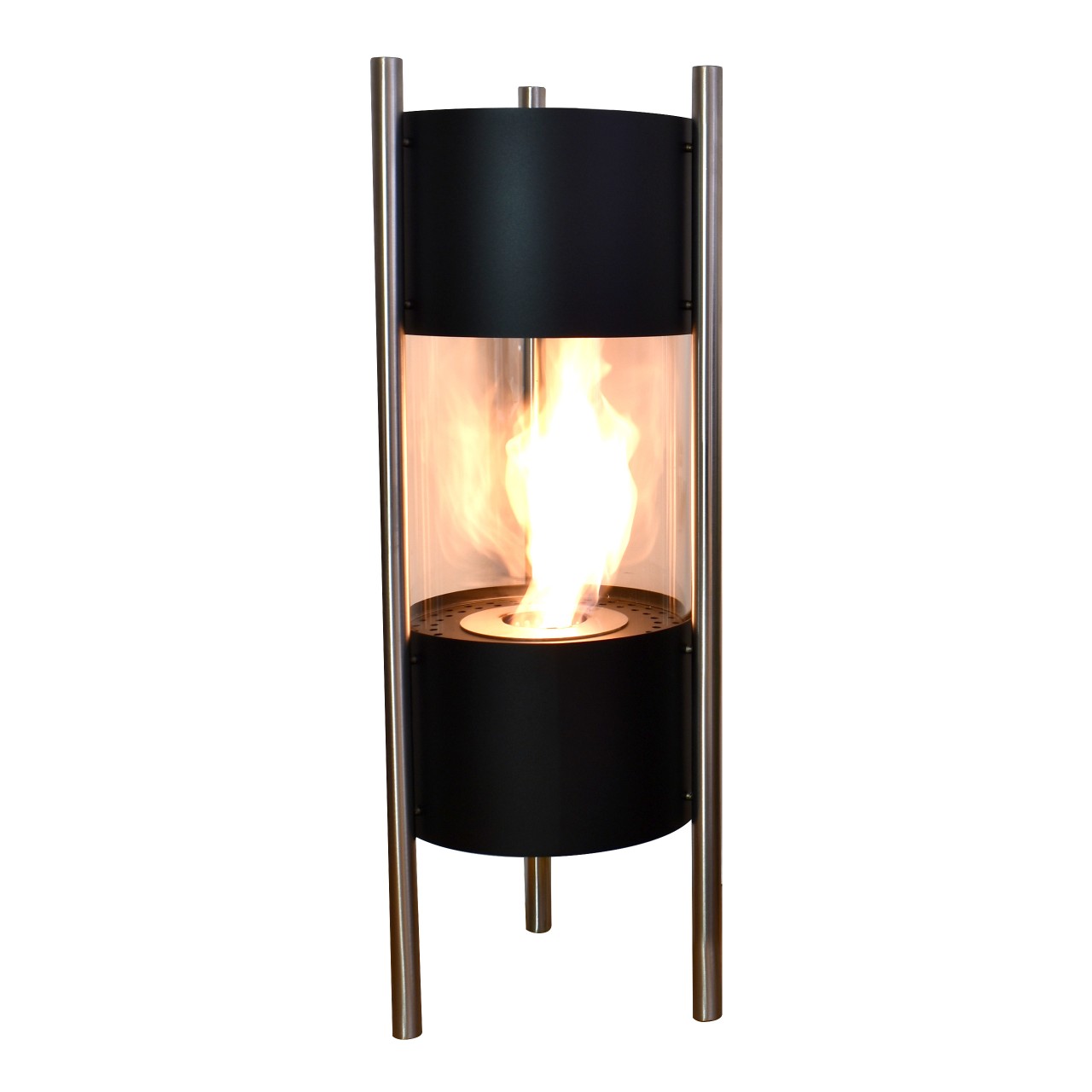 Glow Fire Visby Ethanol Kamin Schwarz