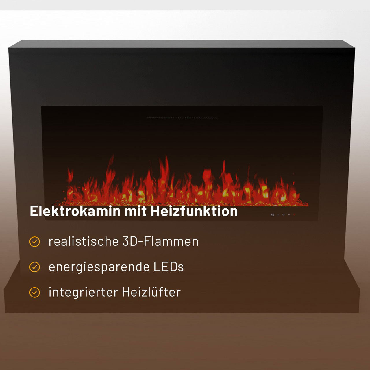 Glow Fire Zeus Schwarz Elektrokamin