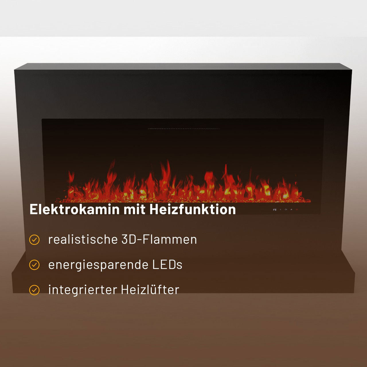 Glow Fire Zeus Schwarz Elektrokamin