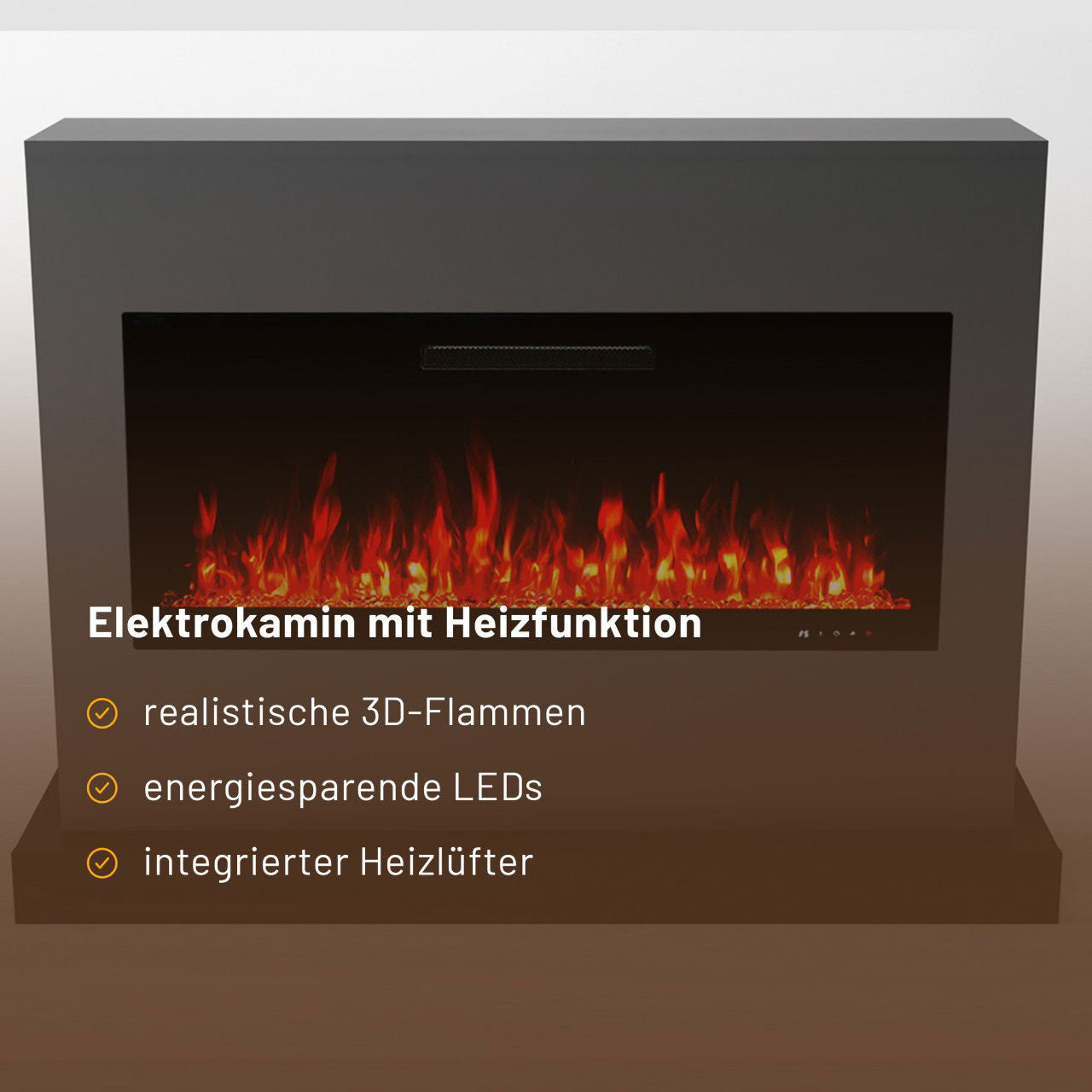 Glow Fire Zeus Grau Elektrokamin