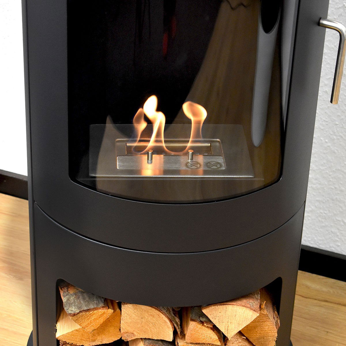 Glow Fire Bergen Ethanol Kamin Schwarz