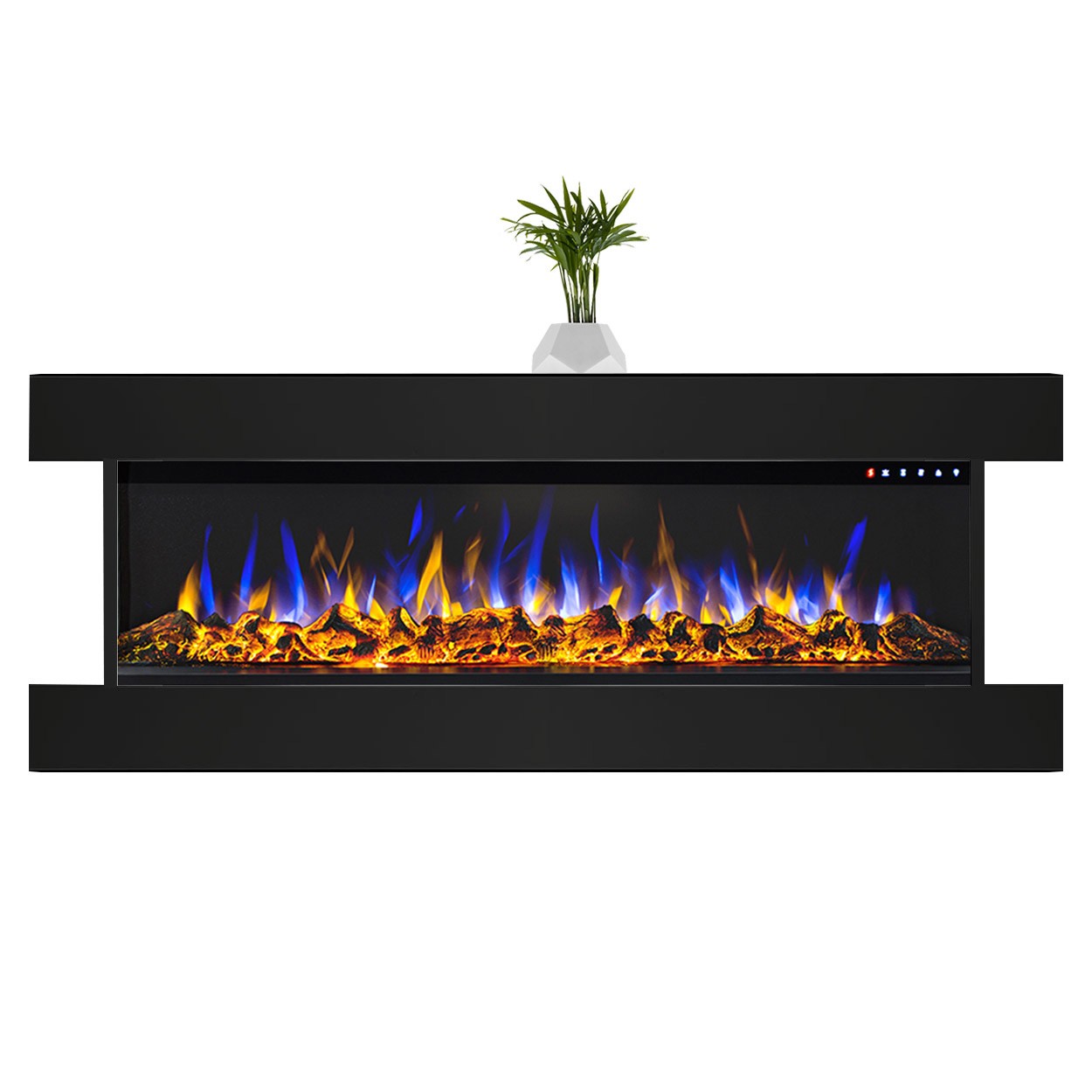 Glow Fire Insert 36 Clear Schwarz Elektrokamin