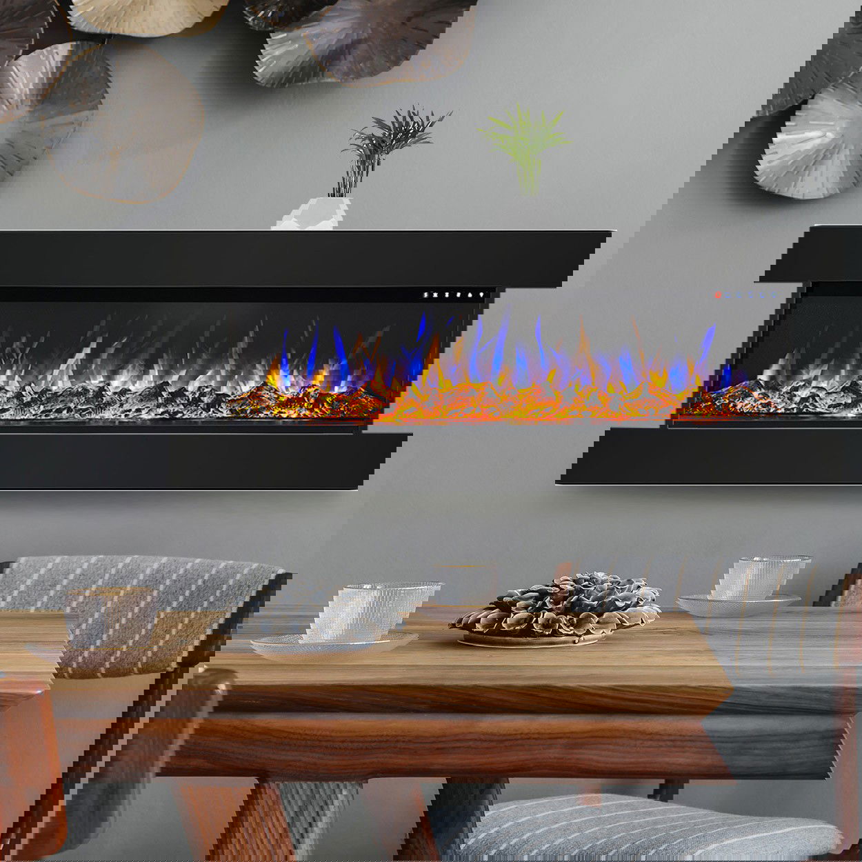 Glow Fire Insert 36 Clear Schwarz Elektrokamin