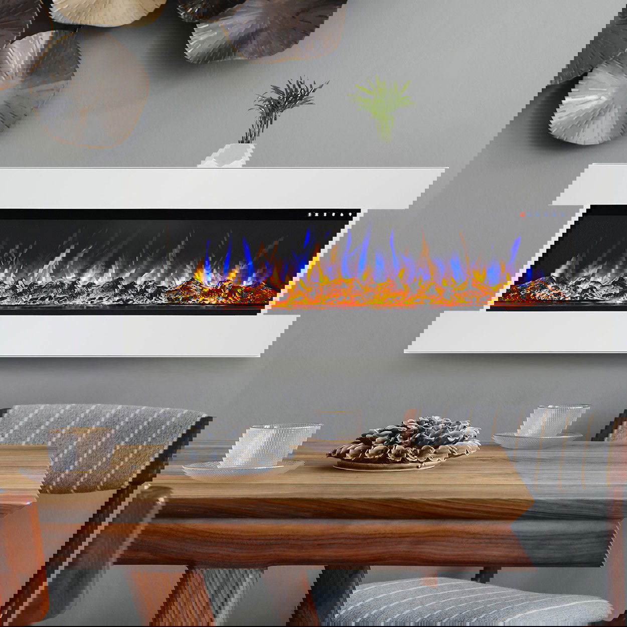 Glow Fire Insert 36 Clear Weiß Elektrokamin