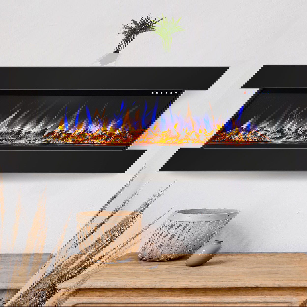 Glow Fire Insert 36 Clear Schwarz Elektrokamin