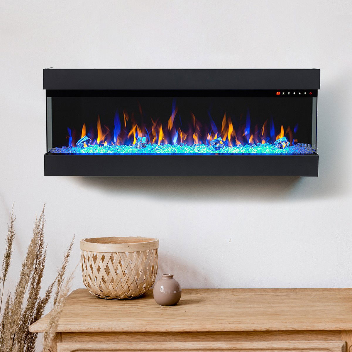 Glow Fire Insert 36 Schwarz Elektrokamin Einbaukamin