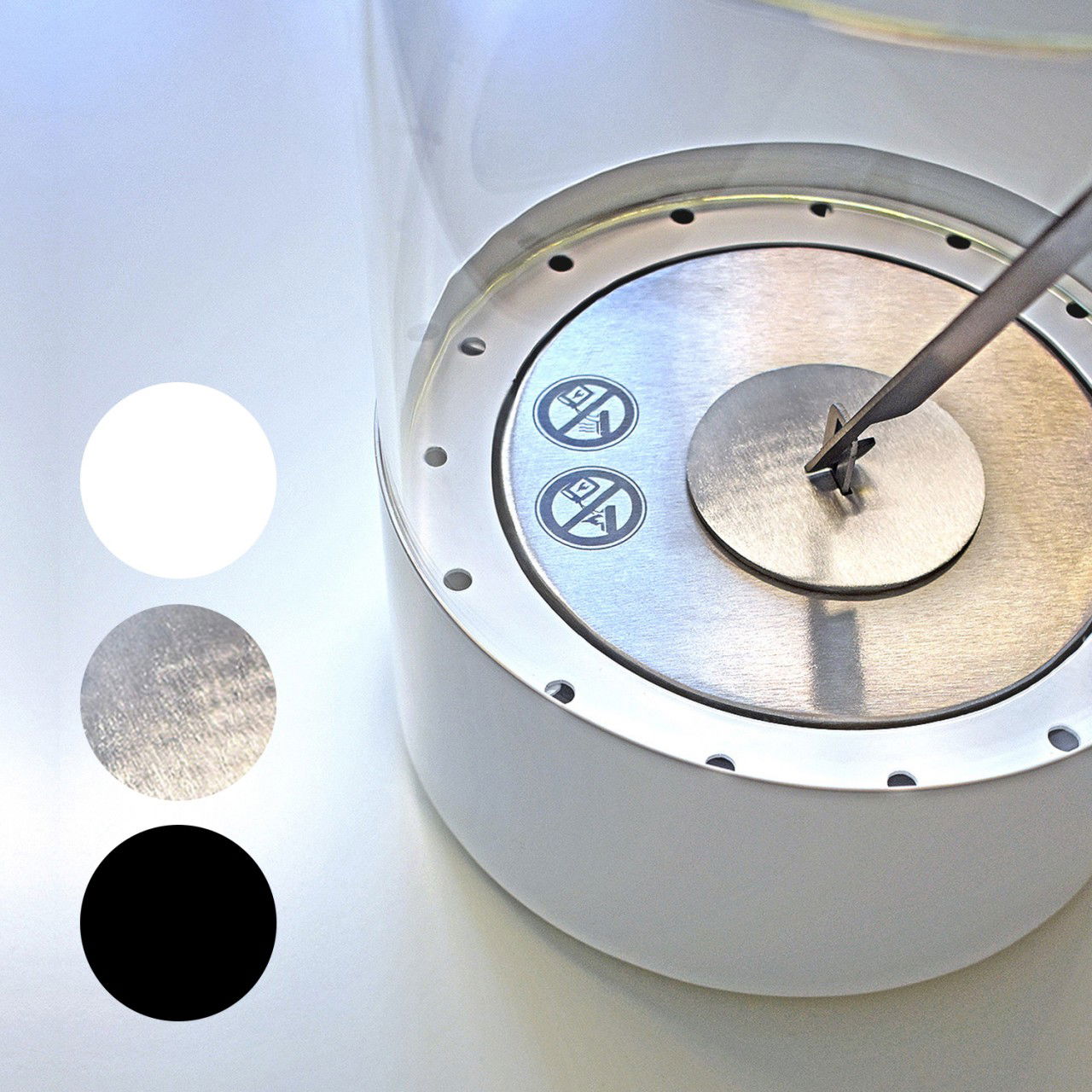 Glow Fire Emma Ethanol Kamin Weiß