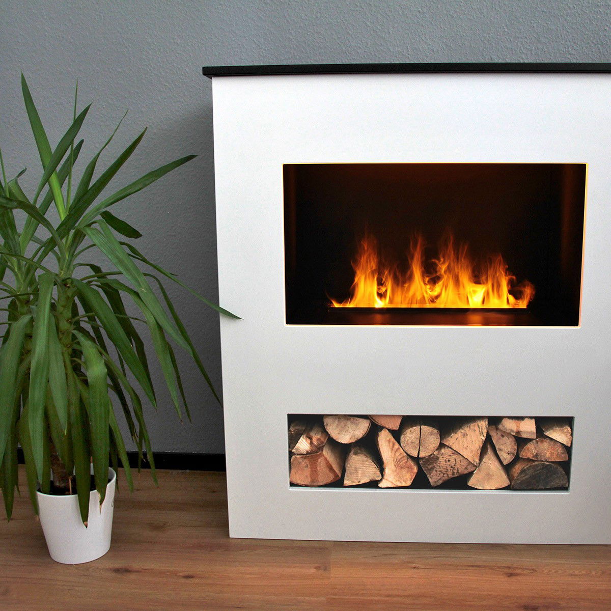 Glow Fire Brecht Elektrokamin Opti-Myst Cassette 500 ohne Holzdekoration