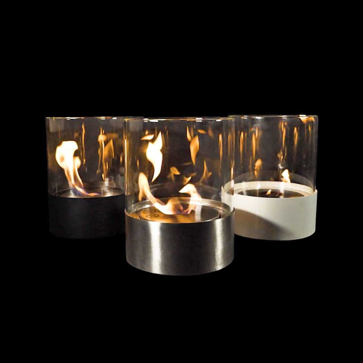 Glow Fire Emma Ethanol Kamin Schwarz