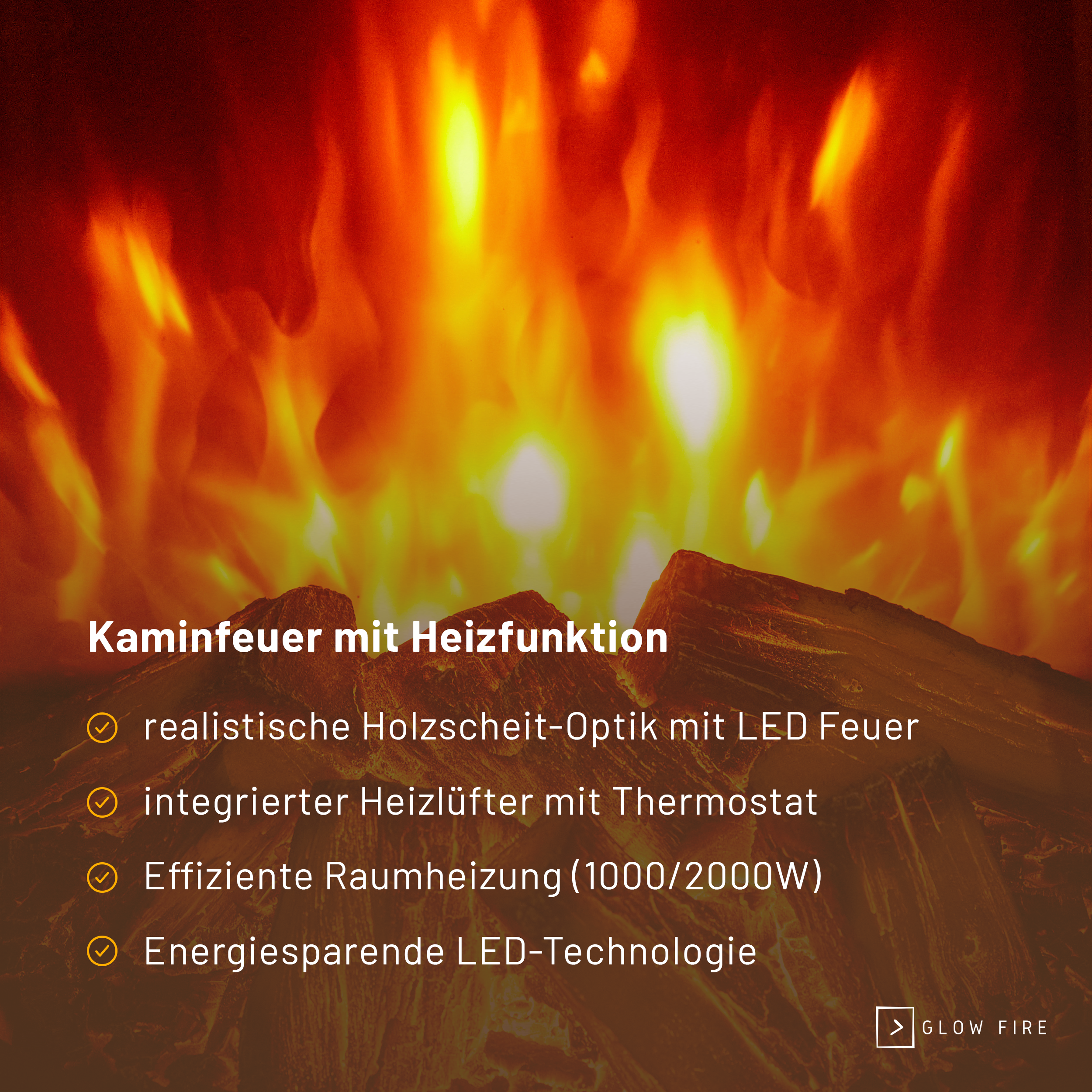 Glow Fire Lumen Elektrokaminofen