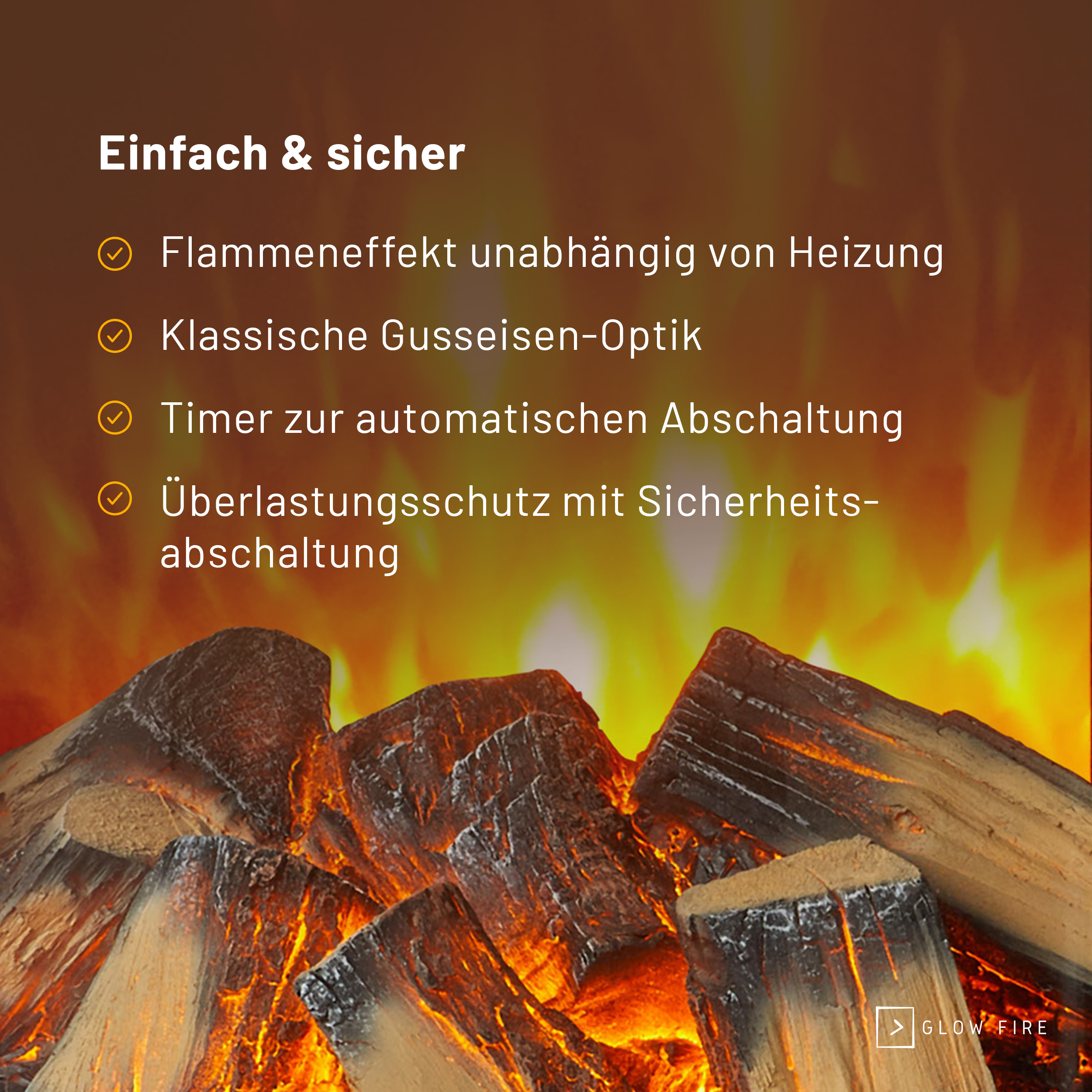 Glow Fire Ember Elektrokaminofen