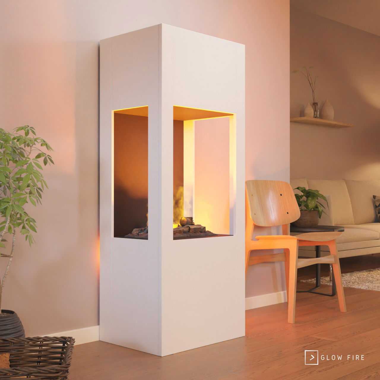 Glow Fire Böll Elektrokamin mit Wasserdampf