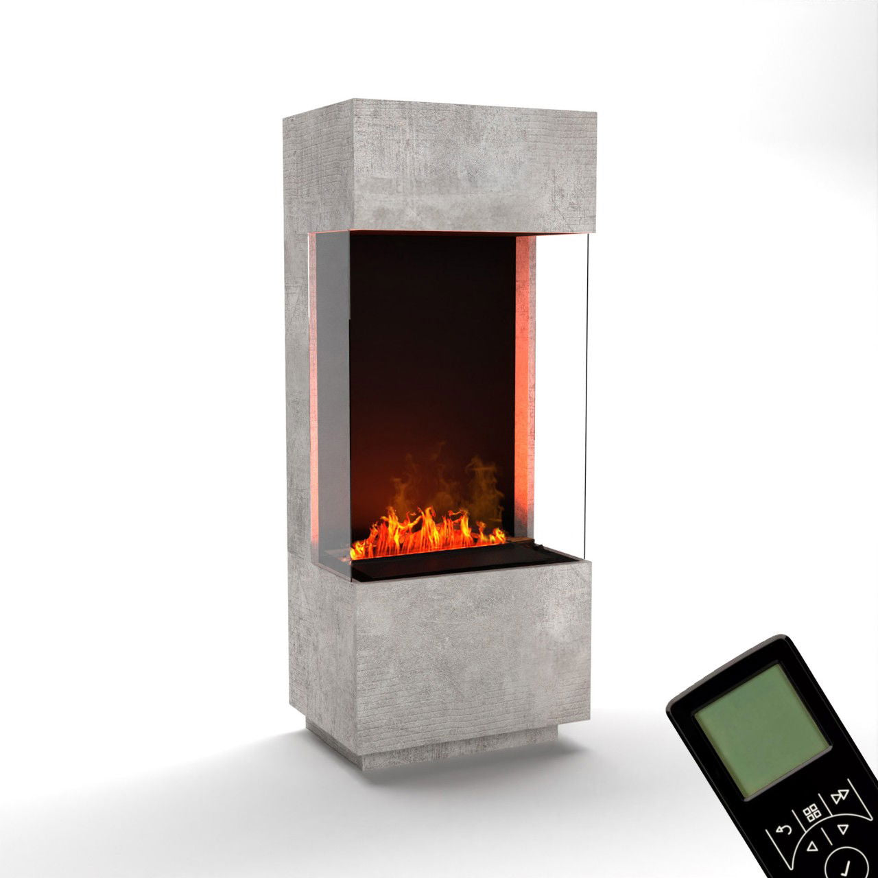 Glow Fire OGF 1 Beton Elektrokamin mit Wasserdampf