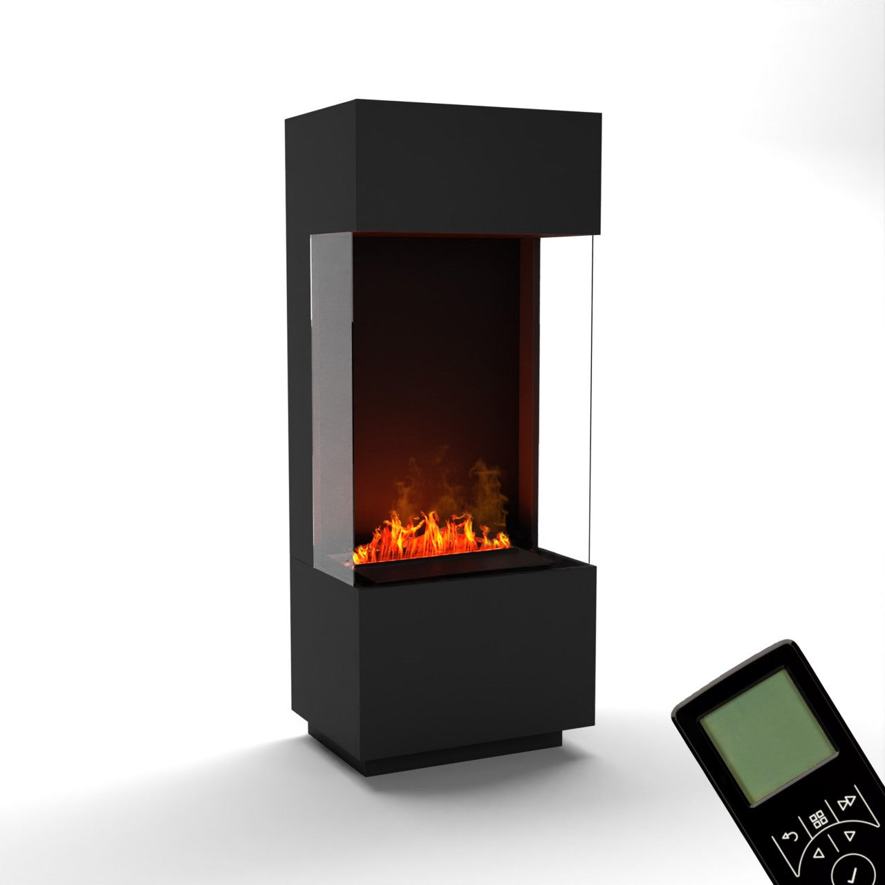 Glow Fire OGF 1 Schwarz Elektrokamin mit Wasserdampf