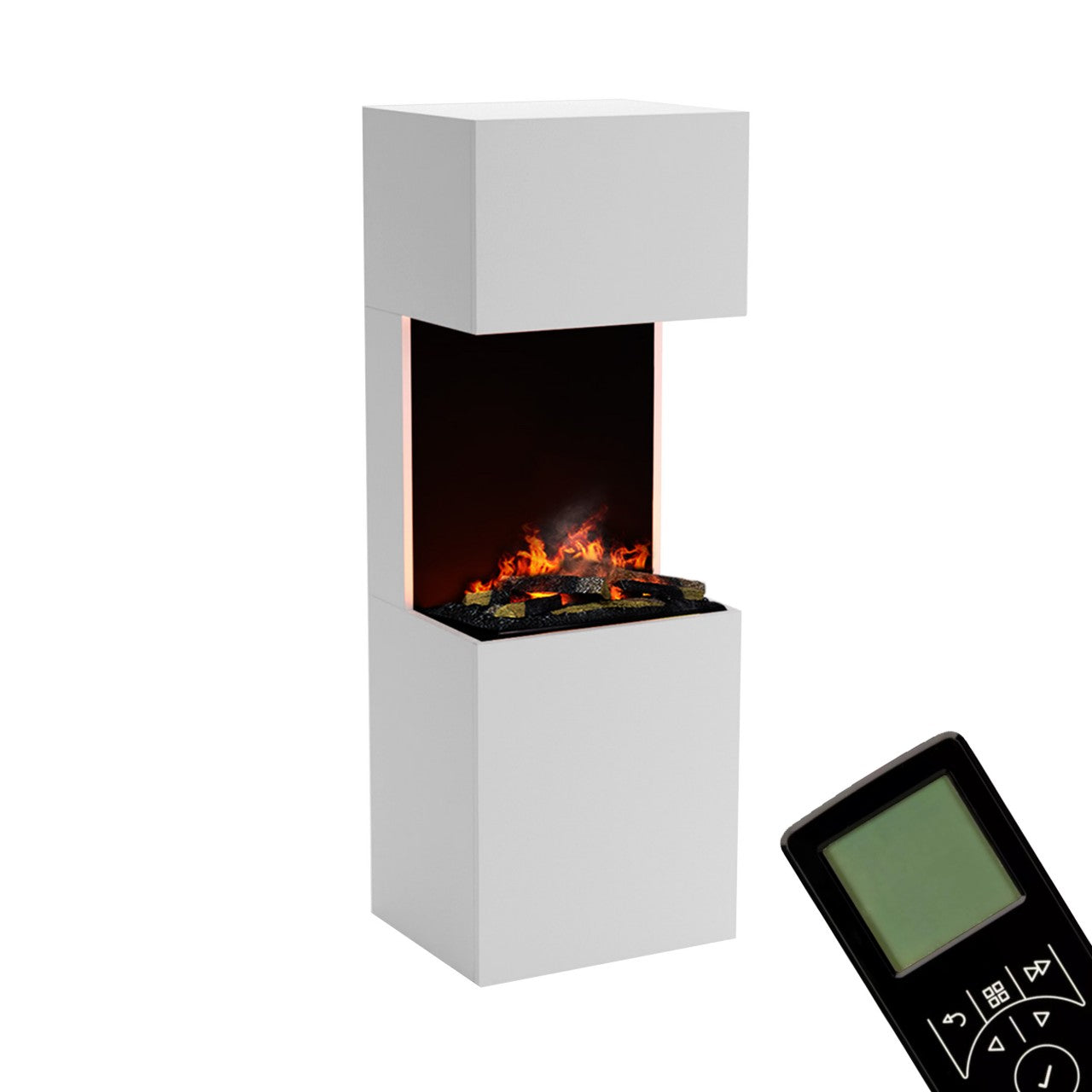 Glow Fire Beethoven Weiß Elektrokamin mit Wasserdampf